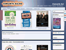 Tablet Screenshot of concerte-azi.ro